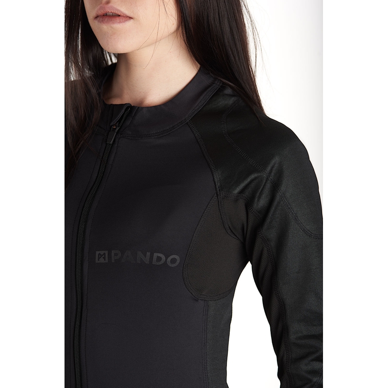 Motorcykelskjorte PANDO MOTO Shell UH sort udsalg