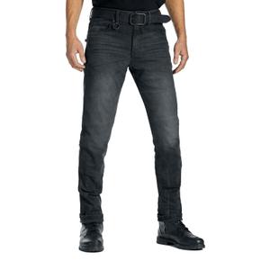 Motorcykeljeans PANDO MOTO Robby Slim sort udsalg