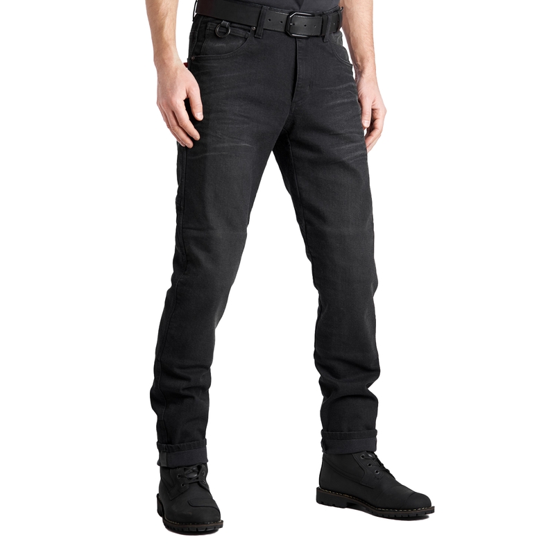Motorcykeljeans PANDO MOTO Boss Dyn sort udsalg