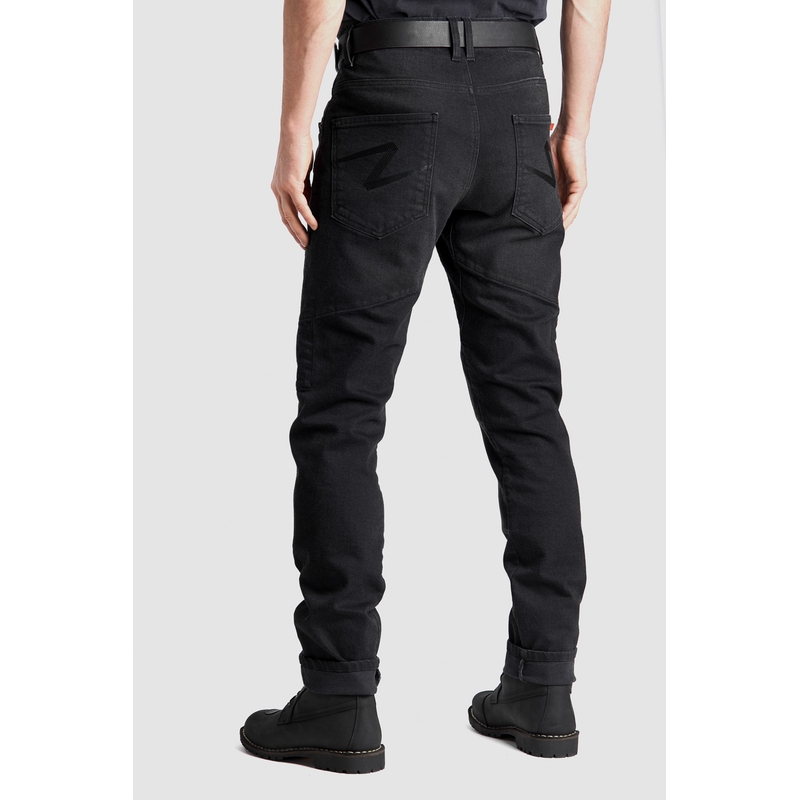 Motorcykeljeans PANDO MOTO Boss Dyn sort udsalg