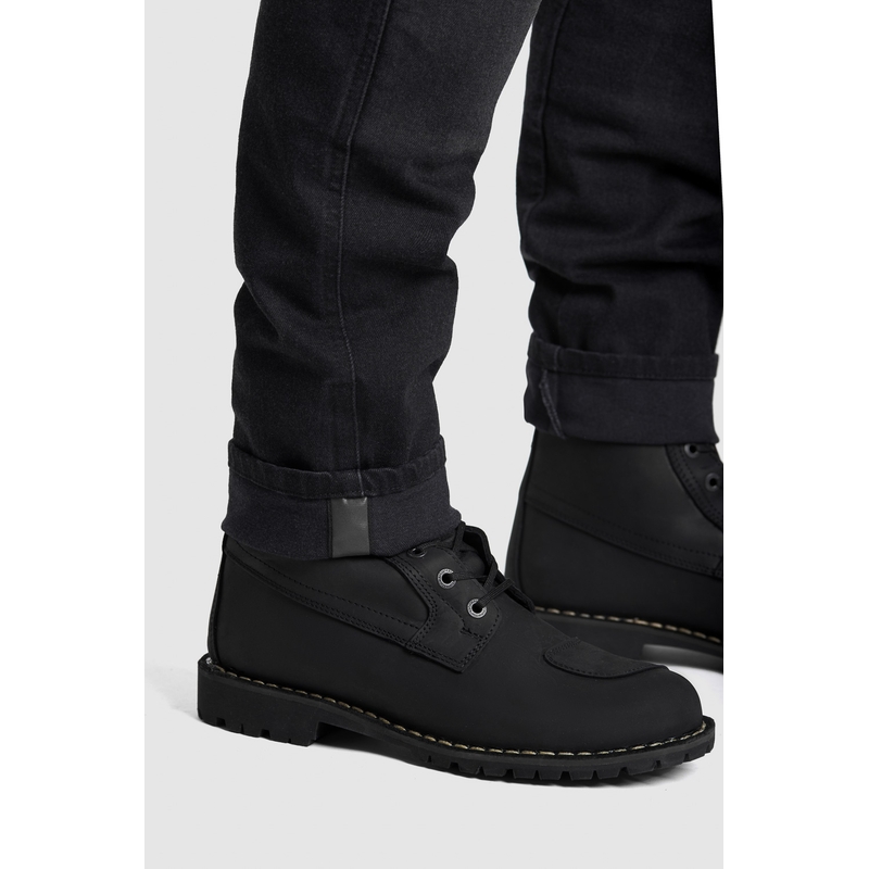 Motorcykeljeans PANDO MOTO Boss Dyn sort udsalg