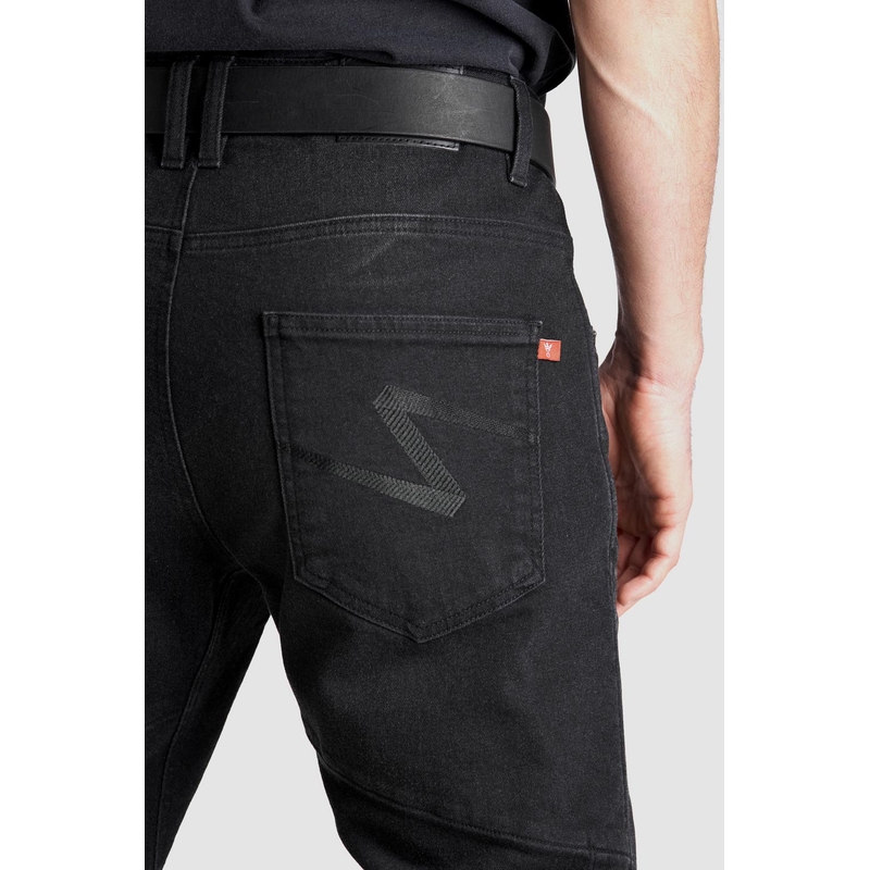 Motorcykeljeans PANDO MOTO Boss Dyn sort udsalg