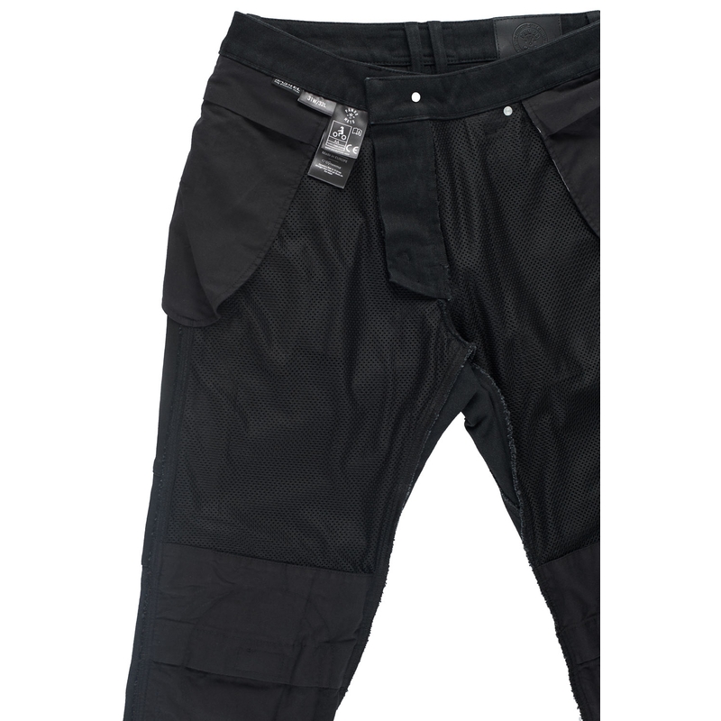 Motorcykeljeans PANDO MOTO Boss Dyn sort udsalg