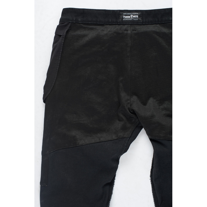 Motorcykeljeans PANDO MOTO Boss Dyn sort udsalg