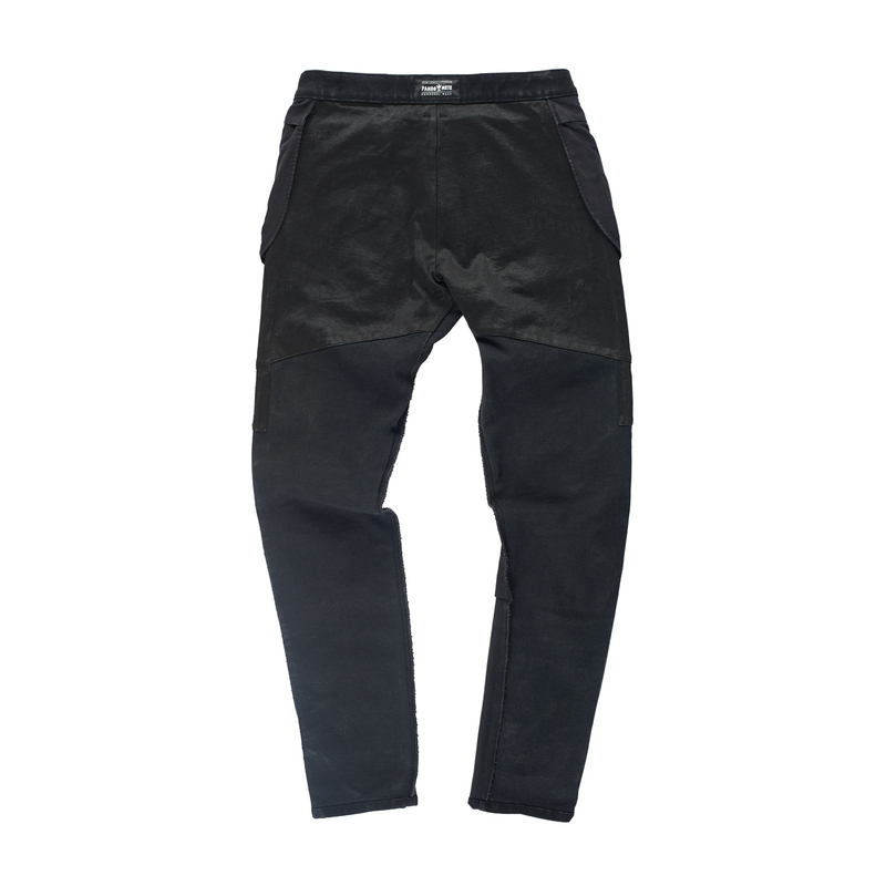 Motorcykeljeans PANDO MOTO Boss Dyn sort udsalg