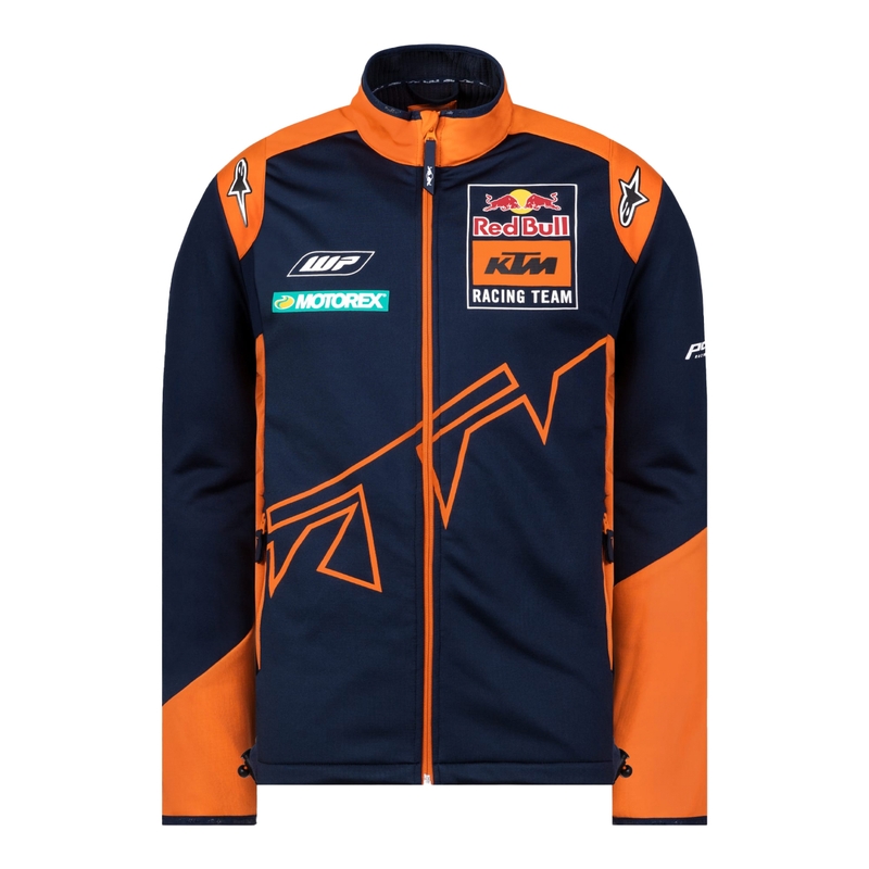 Softshell-jakke KTM Red Bull Racing 22 blå-orange udsalg