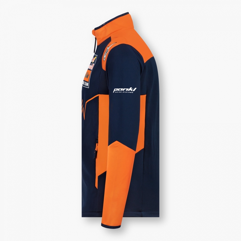 Softshell-jakke KTM Red Bull Racing 22 blå-orange udsalg