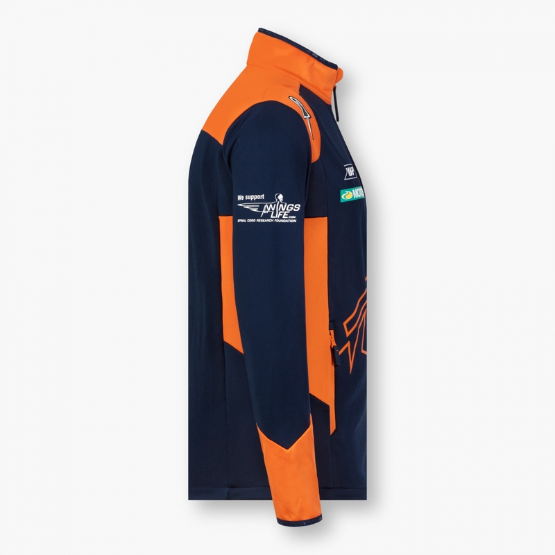 Softshell-jakke KTM Red Bull Racing 22 blå-orange udsalg