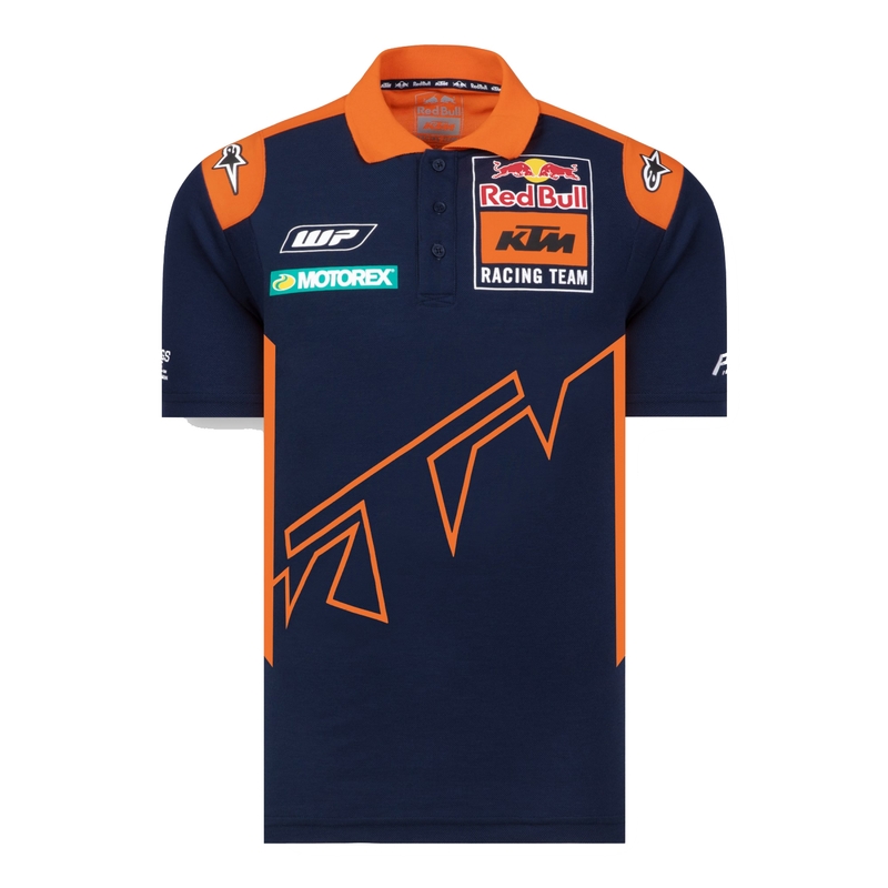 Polotrøje KTM Red Bull Racing 22 blå-orange udsalg