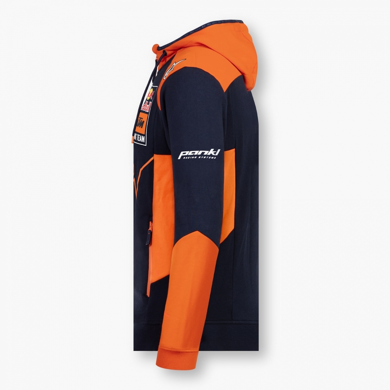 Dětská mikina KTM Red Bull Racing Zip modro-oranžová