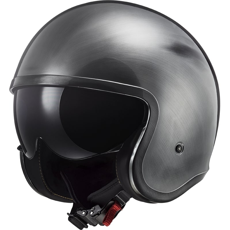 LS2 OF599 Spitfire Jeans Titanium åben motorcykelhjelm