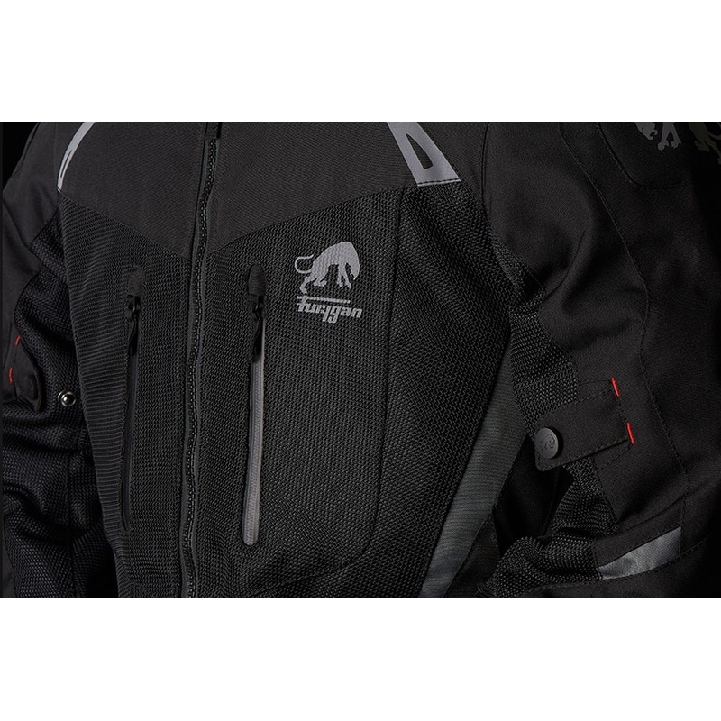 Furygan Apalaches Vented 2-i-1 motorcykeljakke Sort