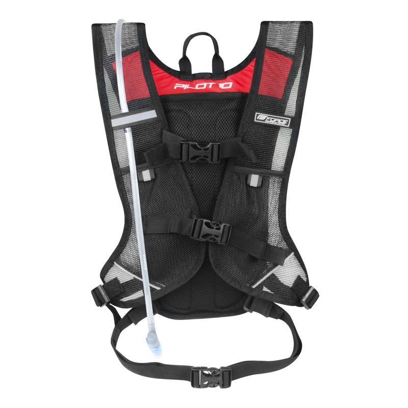 Cyklo batoh FORCE Pilot Plus 10 l černo-červený s hydrovakem výprodej