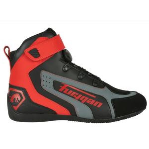 Furygan V4 Easy D3O sorte og røde motorcykelstøvler