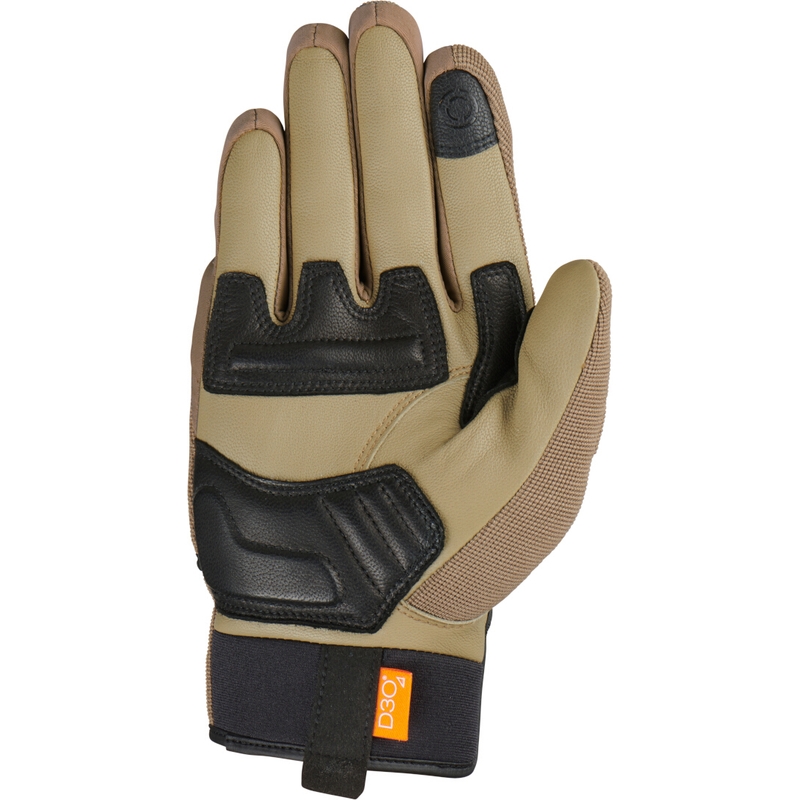 Motorcykelhandsker Furygan Jet D3O brun-sort
