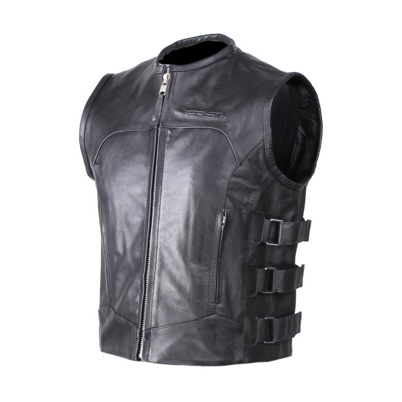 Læder motorcykelvest RSA Biker