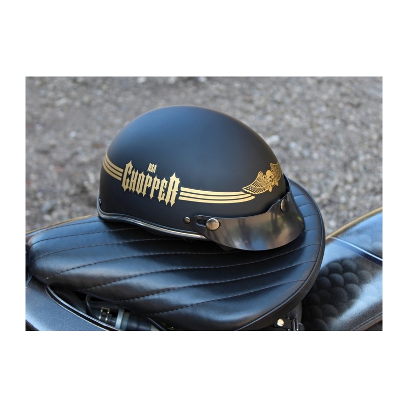 Braincap hjelm RSA Skull sort mat