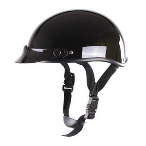 Motorcykelhjelm RSA Chopper sort blank