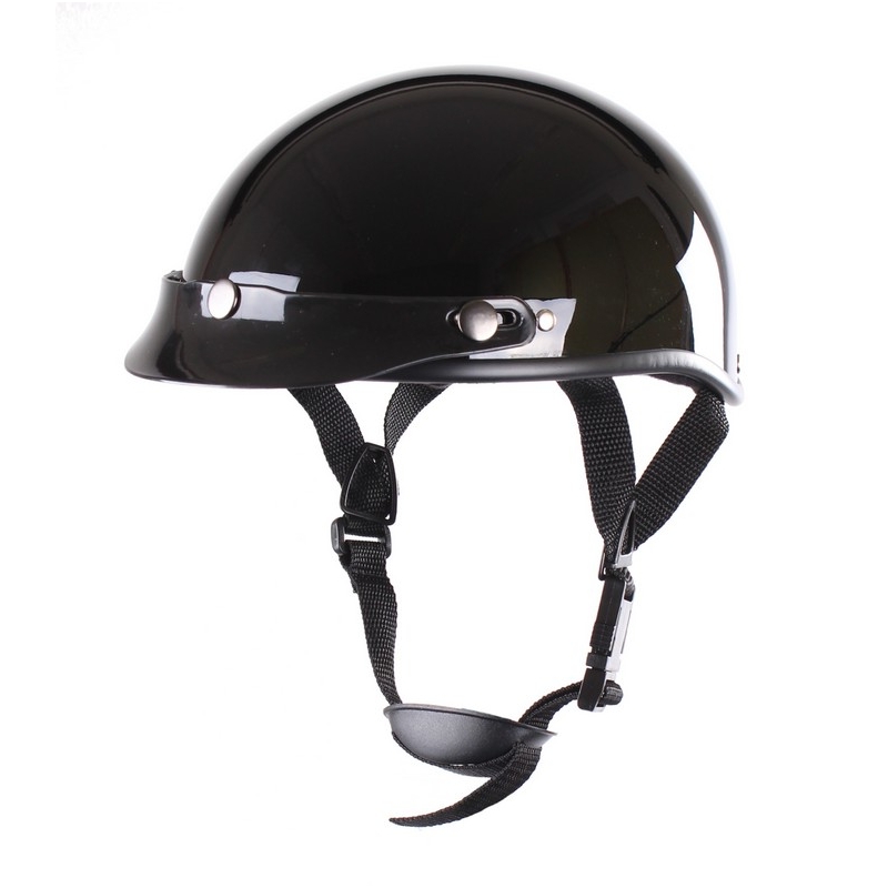 Motorcykelhjelm RSA Chopper sort blank