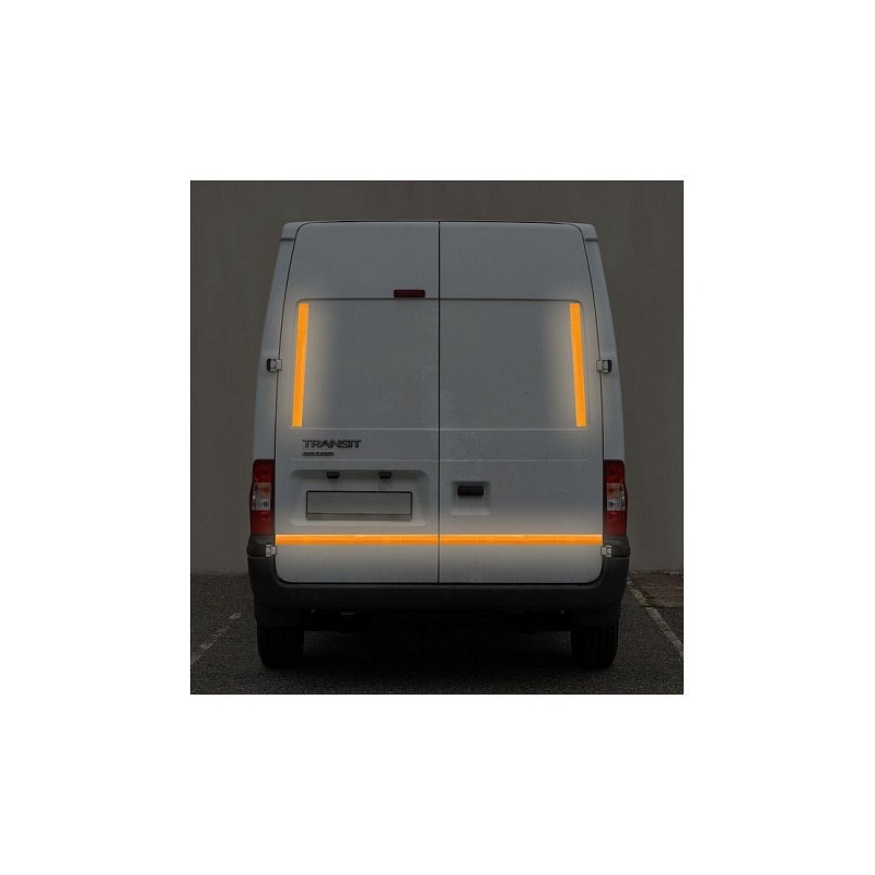 Samolepící páska reflexní 5m x 5cm žlutá (role 5m)