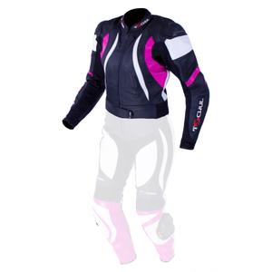 Dámská bunda Tschul 546 černo-bílo-růžová výprodej