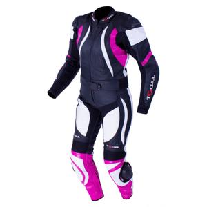 Tschul 546 sort-hvid-pink jumpsuit til kvinder udsalg