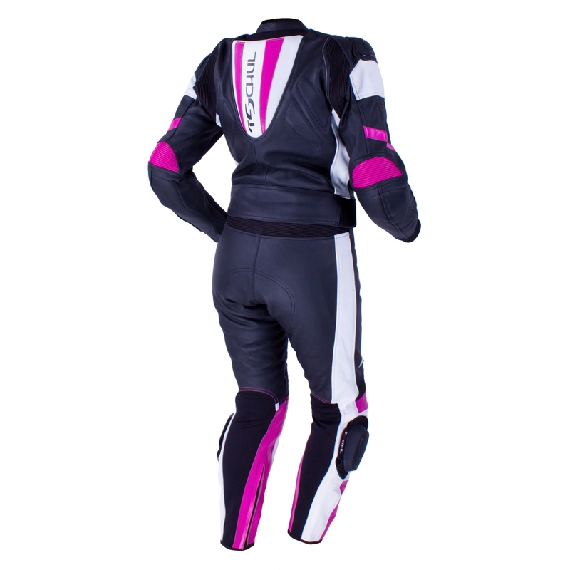 Tschul 546 sort-hvid-pink jumpsuit til kvinder udsalg