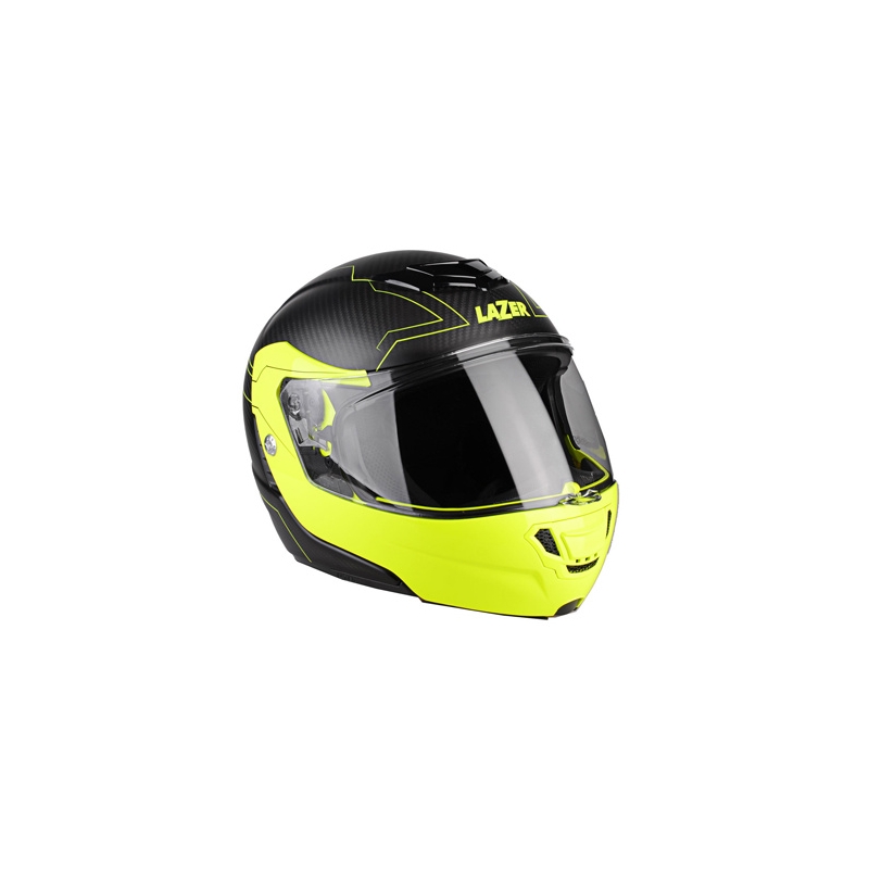 Přilba na moto Lazer Monaco Evo - Droid Pure Glass žlutá