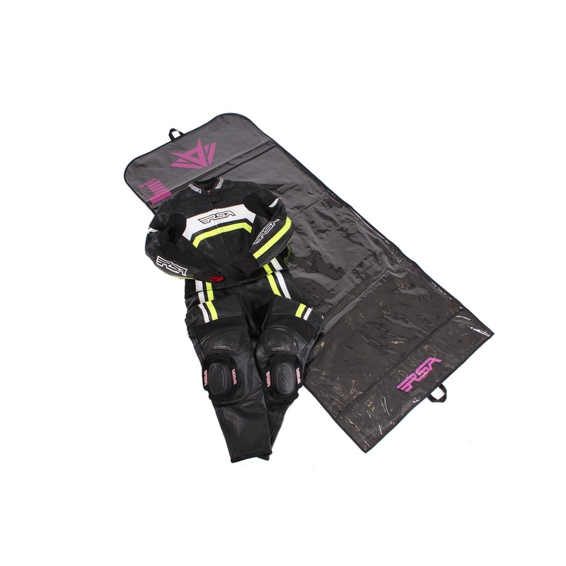 RSA Virus Black-White-Fluo Yellow motorcykeloverall til kvinder udsalg