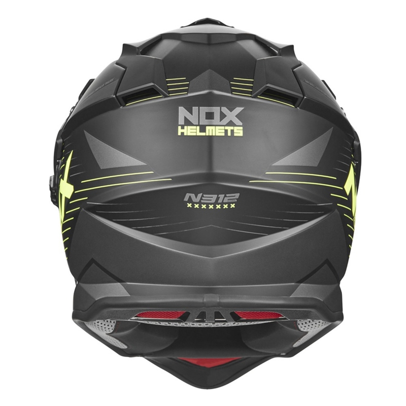 Enduro přilba NOX N312 EXTEND 2022 černo-fluo žlutá