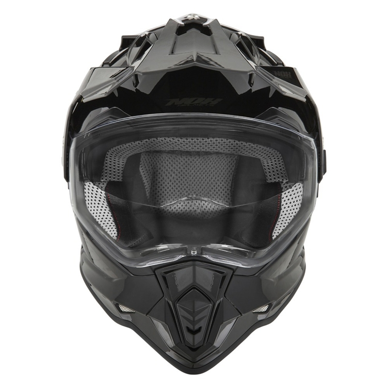 Endurohjelm NOX N312 sort blank