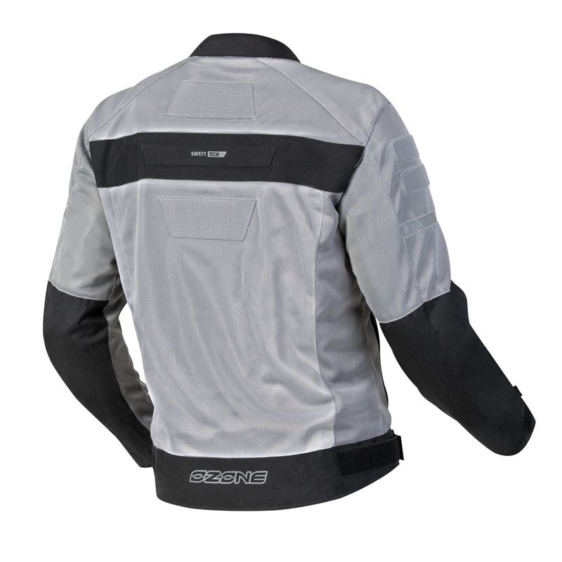 Ozon Dart motorcykeljakke sølv-sort
