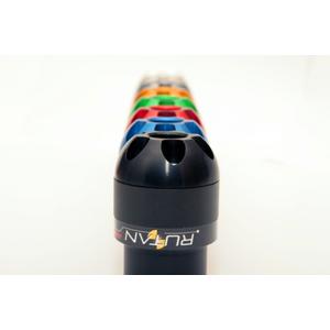 Farvede slidbanekroner på rammen