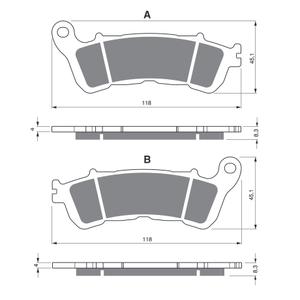 Brzdové destičky GOLDFREN AD výprodej