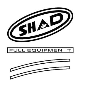 Samolepky SHAD červená pro SH43