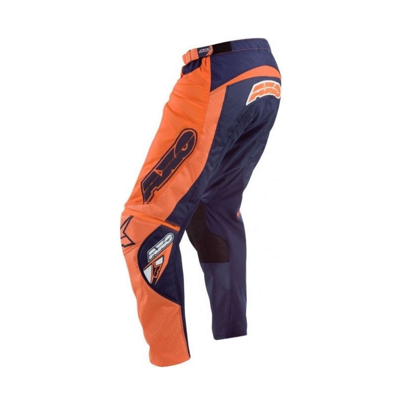 Motokrosové kalhoty AXO Motion 4 modro-fluo oranžové výprodej