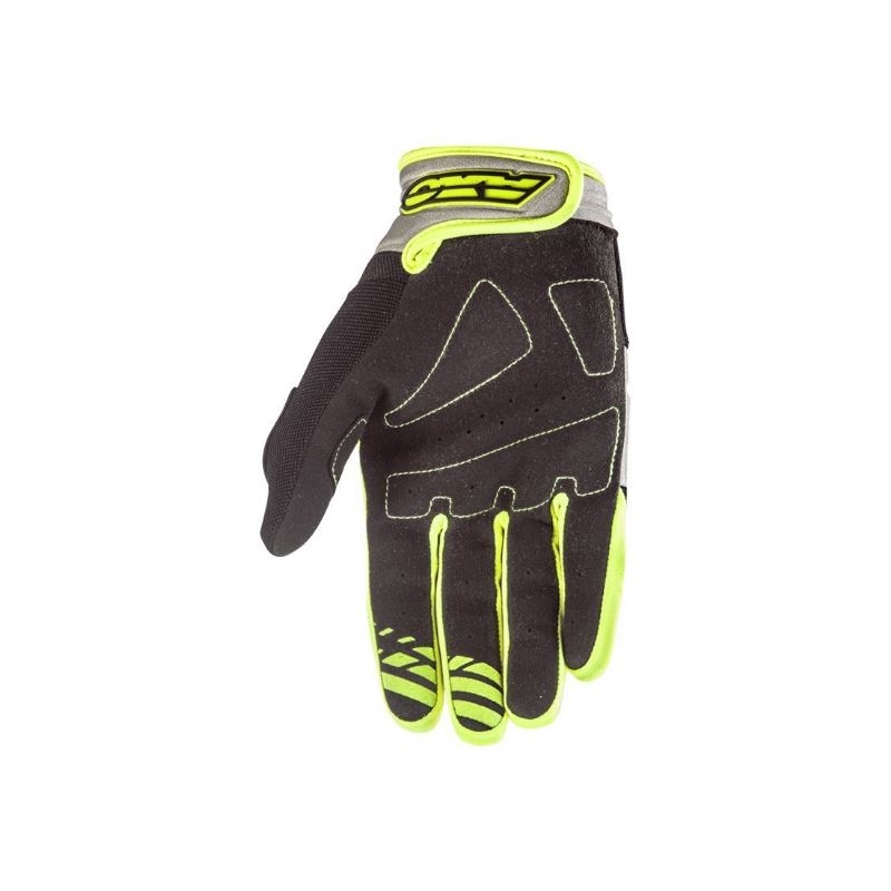 Motokrosové rukavice AXO Padlock šedo-černo-fluo žluté výprodej