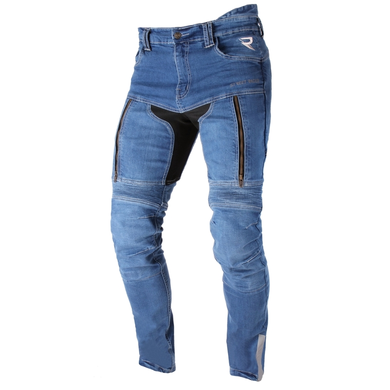 Jeansy na motorku Street Racer Denim modré výprodej