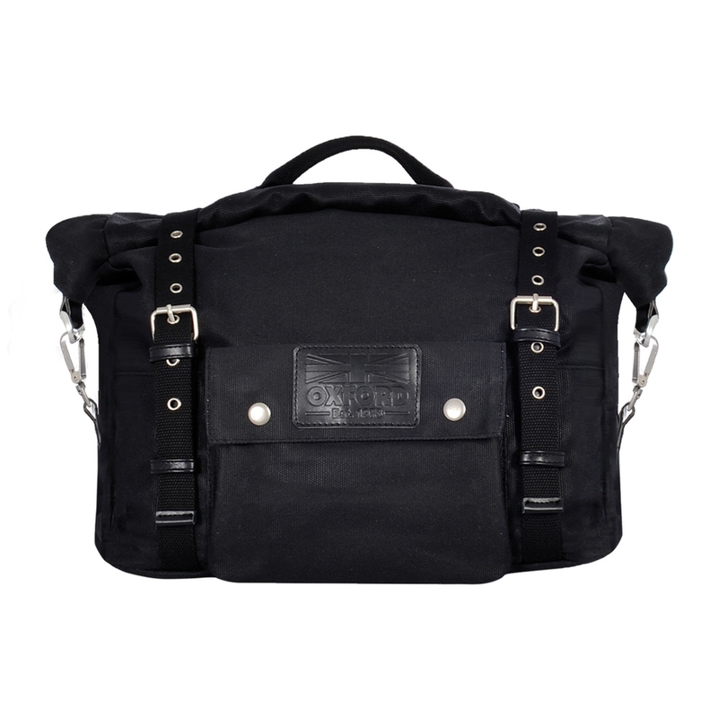Oxford Heritage Black 40l sidetasker til motorcykler