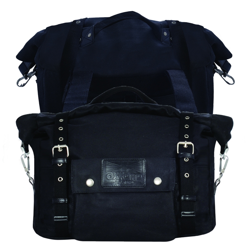 Oxford Heritage Black 40l sidetasker til motorcykler