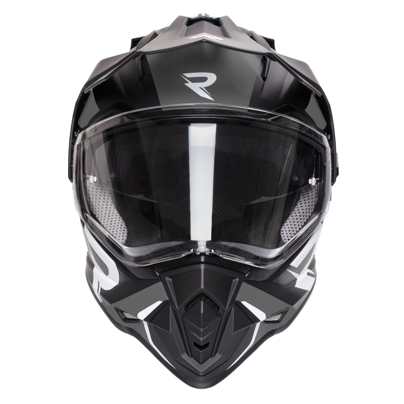 Endurohjelm Street Racer Tracker sort-grå