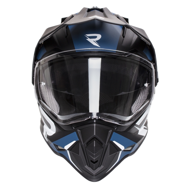 Endurohjelm Street Racer Tracker sort-blå