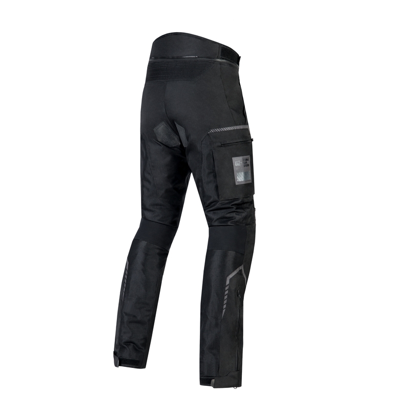Ozone Flow Black Cropped Motorcycle Pants udsalg