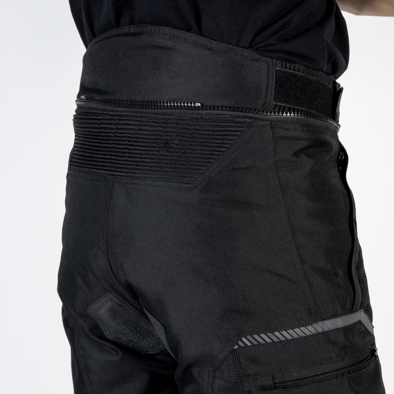 Ozone Flow Black Cropped Motorcycle Pants udsalg