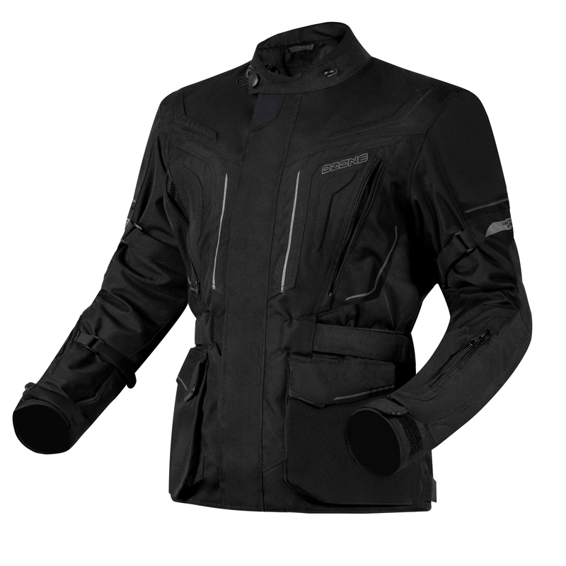 Ozone Sahara sort motorcykeljakke