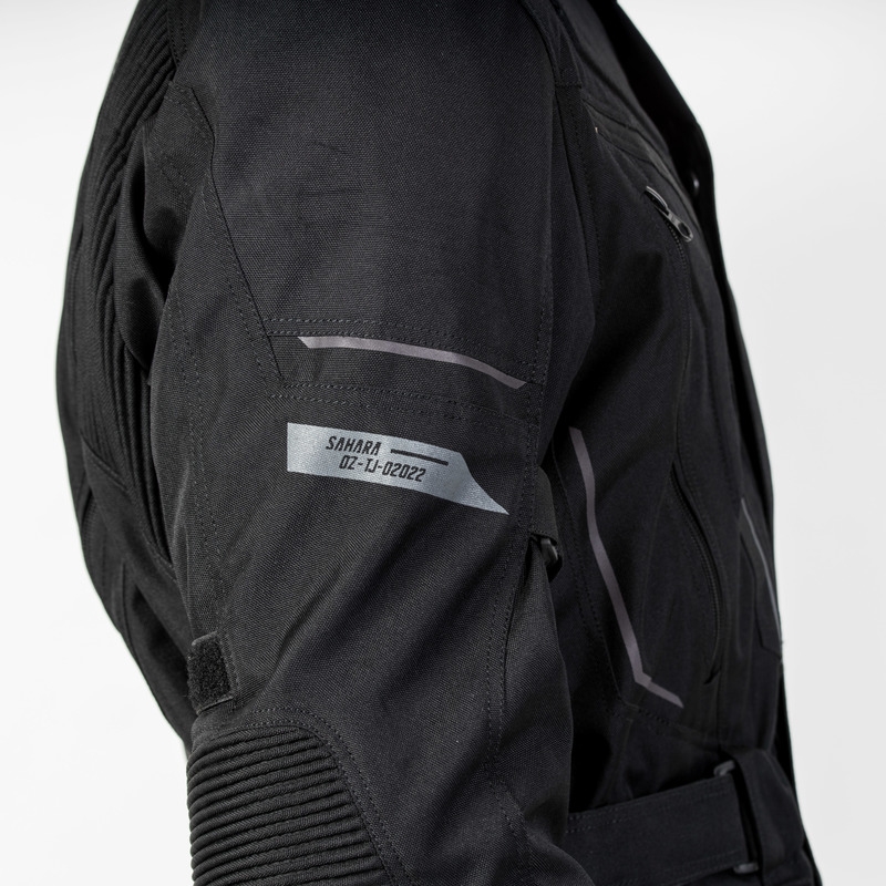 Ozone Sahara sort motorcykeljakke