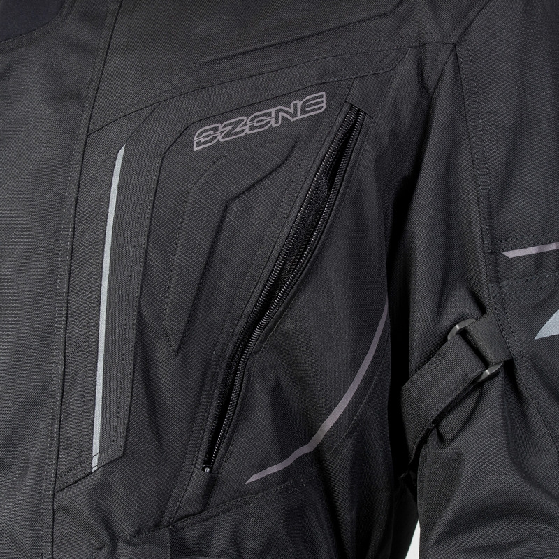 Ozone Sahara sort motorcykeljakke