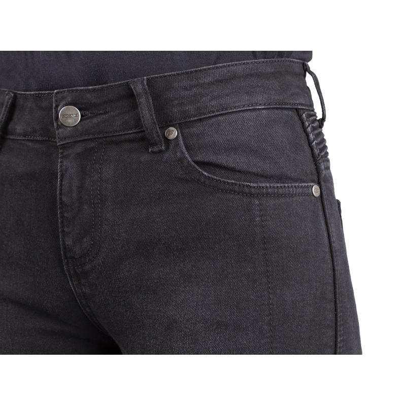 Ozone Agness II Black Motorcycle Jeans til kvinder