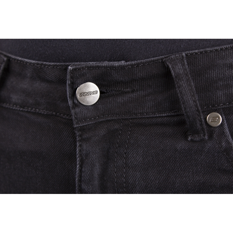 Ozone Agness II Black Motorcycle Jeans til kvinder