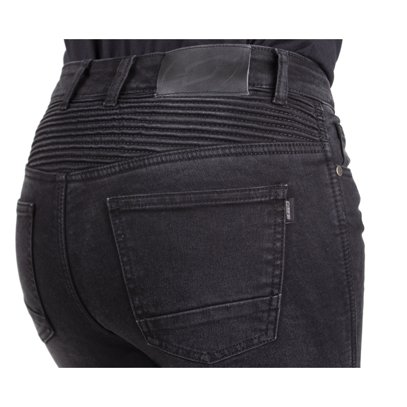 Ozone Agness II Black Motorcycle Jeans til kvinder